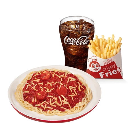 Jolly Spaghetti w/ Fries & Drink
