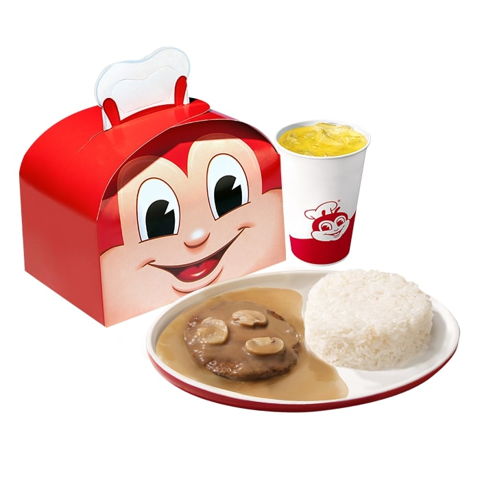 1 - pc. Burger Steak w/ Drink Kids Meal