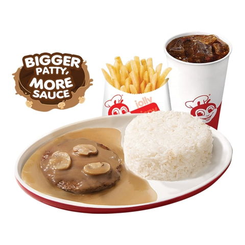 1 – pc. Burger Steak w/ Fries & Drink