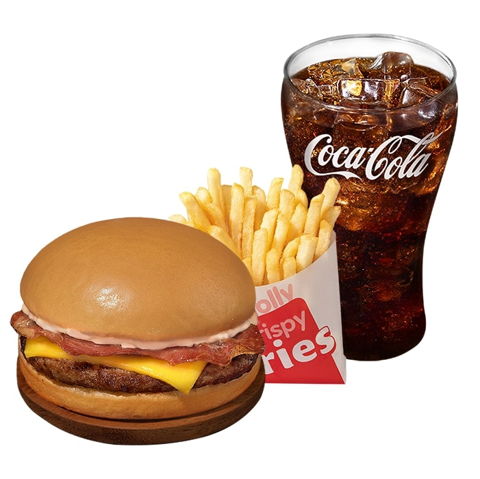 Bacon Cheesy Yumburger w/ Fries & Drink