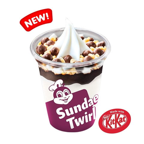 Rocky Road Sundae made with KITKAT