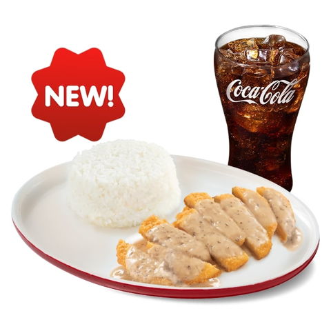 Pepper Cream Chicken Fillet w/ Drink