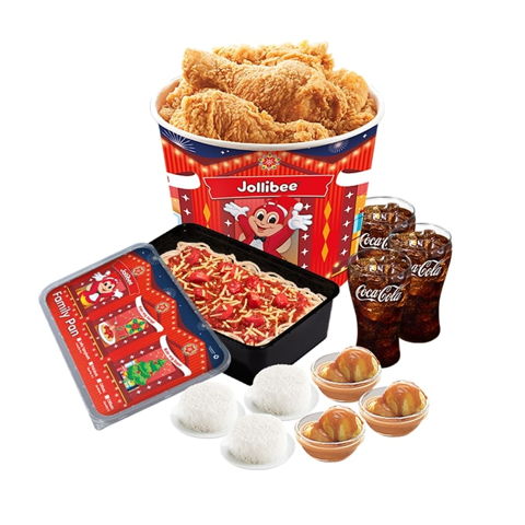 Family Meal Super Meal C: 6 - pc. Chickenjoy Bucket w/ Jolly Spaghetti Family...