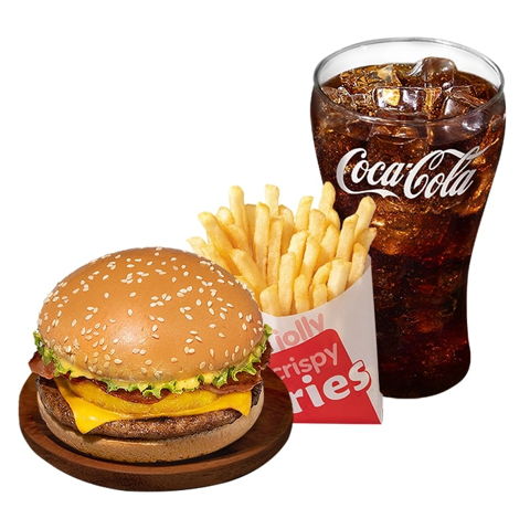 Amazing Aloha Champ Jr. w/ Fries & Drink