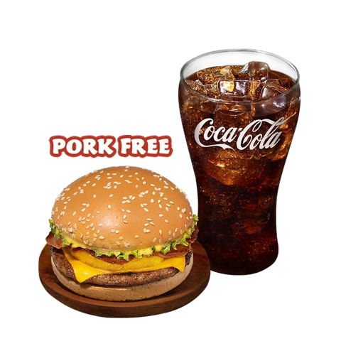 Amazing Aloha Champ Jr. w/o Bacon w/ Drink