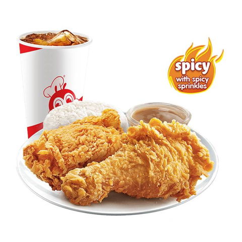 2 - pc. Chickenjoy Spicy w/ Drink