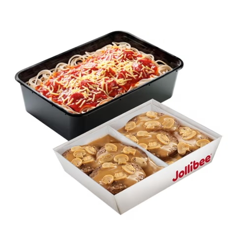 8 - pc. Burger Steak w/ Jolly Spaghetti Family Pan