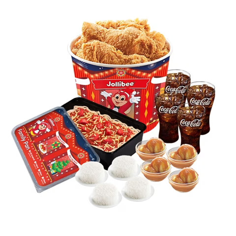 Family Meal Super Meal C: 8 - pc. Chickenjoy Bucket w/ Jolly Spaghetti Family