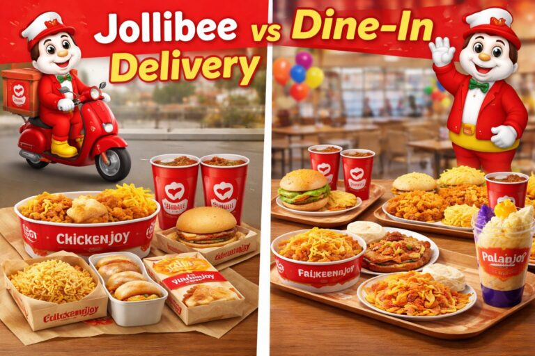 Jollibee Delivery vs Dine-In