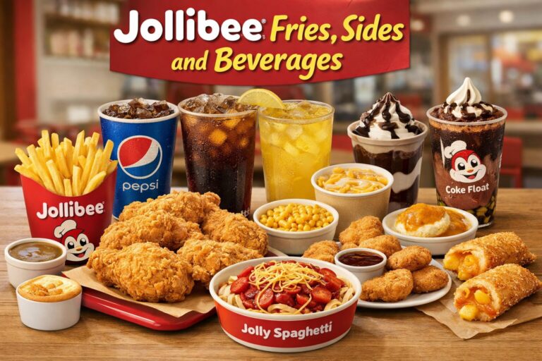Jollibee Fries, Sides and Beverages