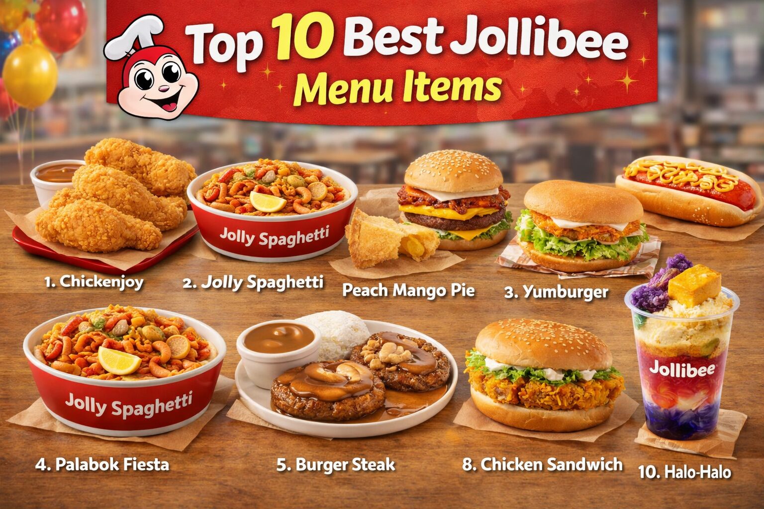 Top 10 Best Jollibee Menu Items