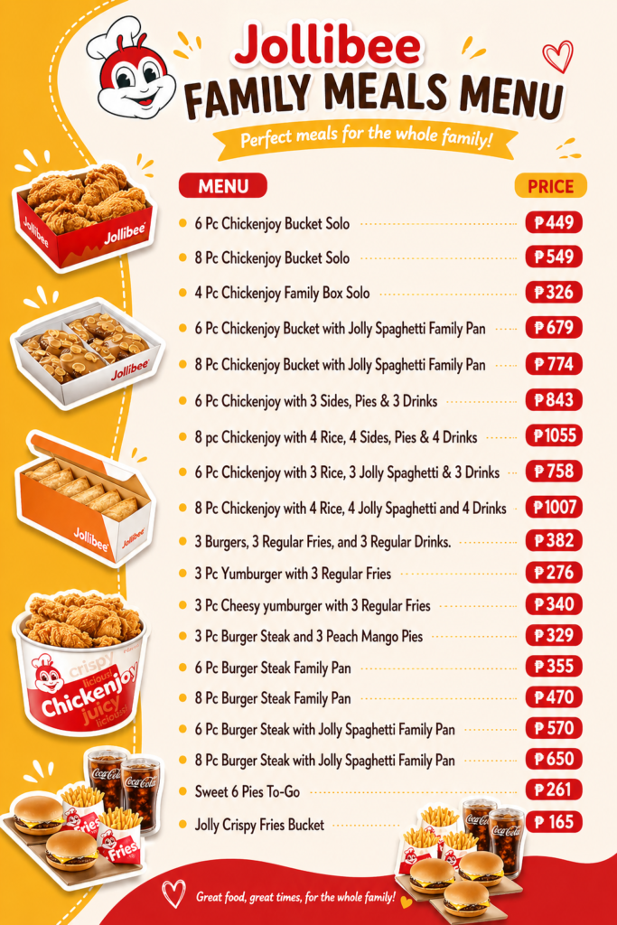 Jollibee Menu with Prices Philippines 2026 9 04