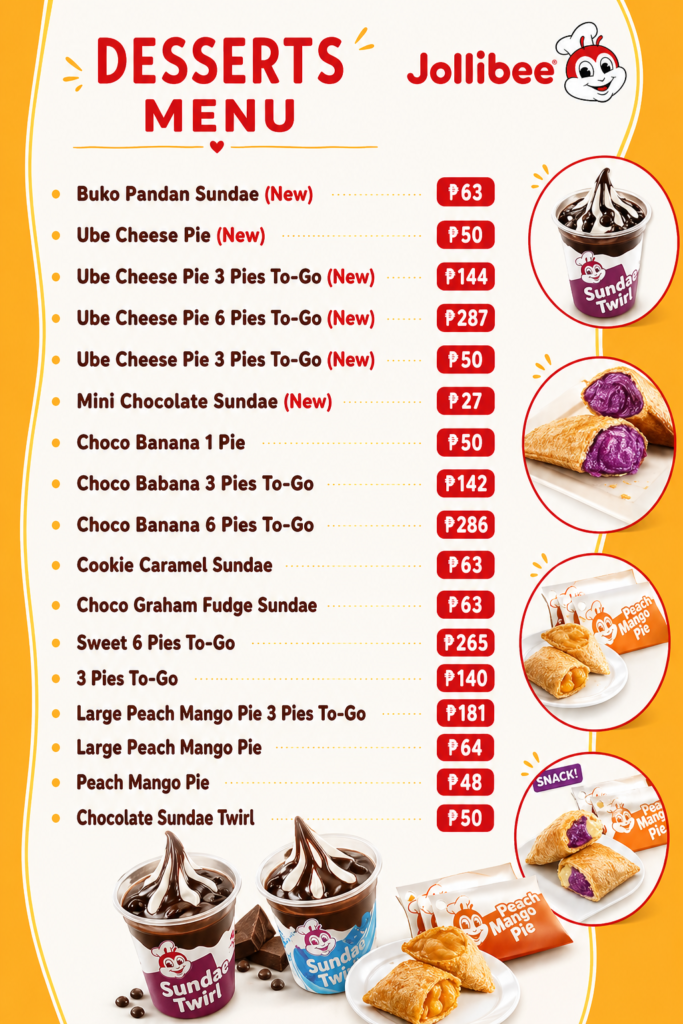 Jollibee Menu with Prices Philippines 2026 6 07