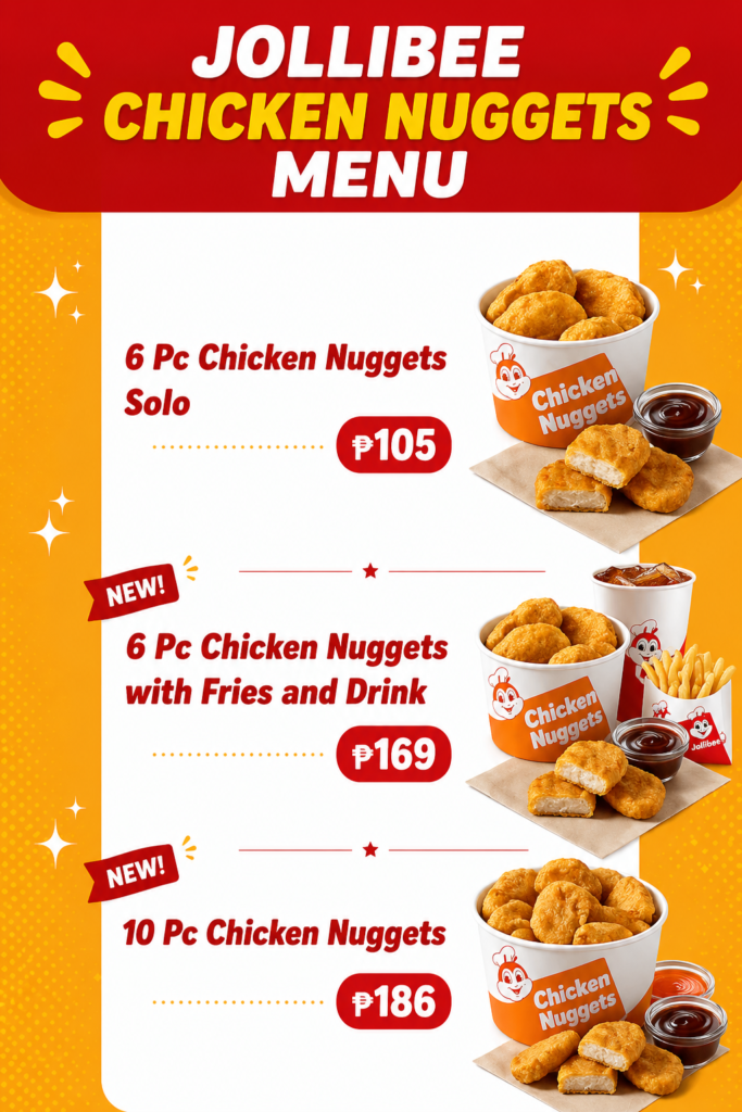 Jollibee Menu with Prices Philippines 2026 2 11