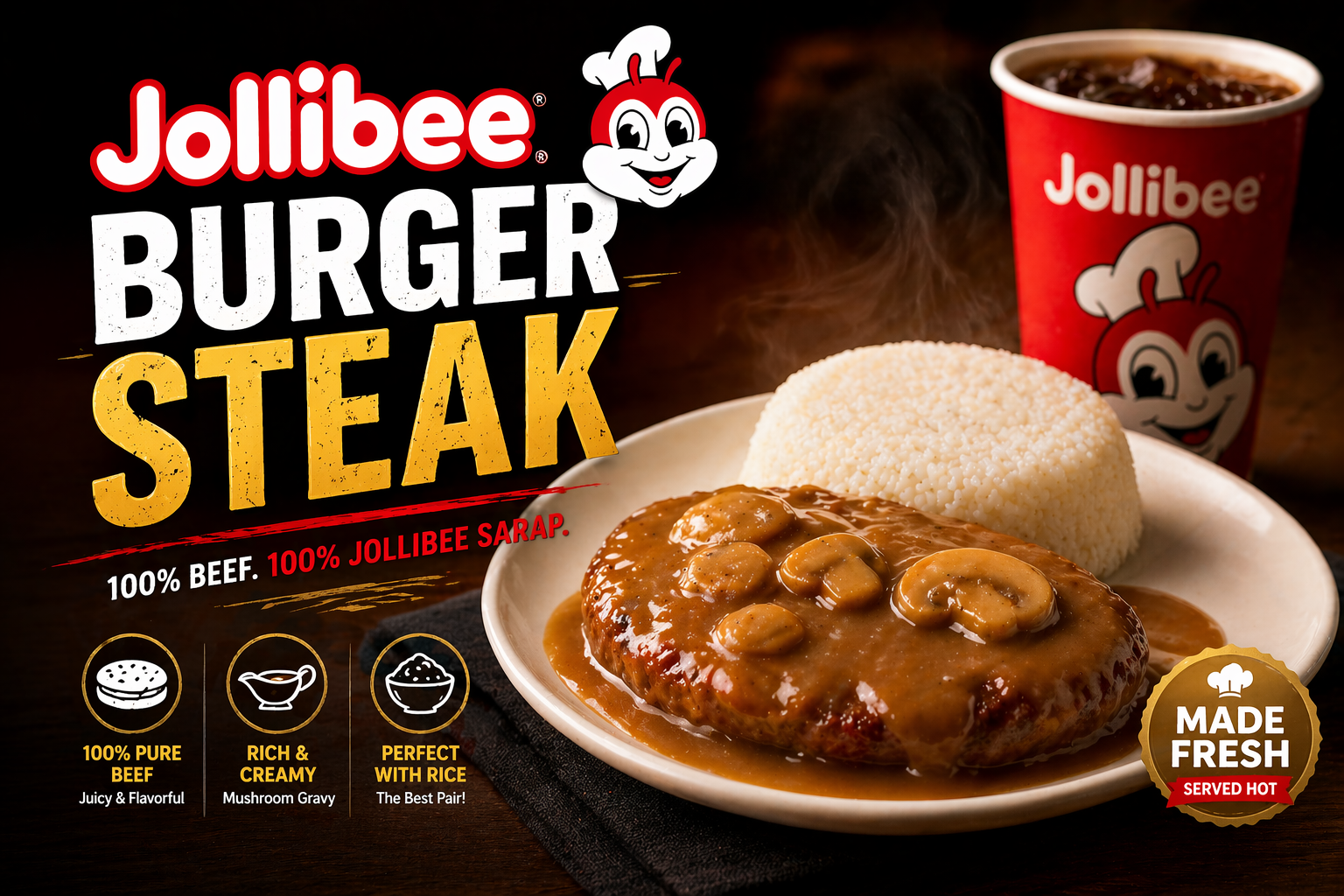 Jollibee Burger Steak