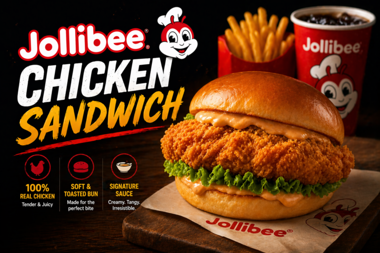 Jollibee Chicken Sandwich Menu prices in Philippines 2026 6 Jollibee Chicken Sandwich