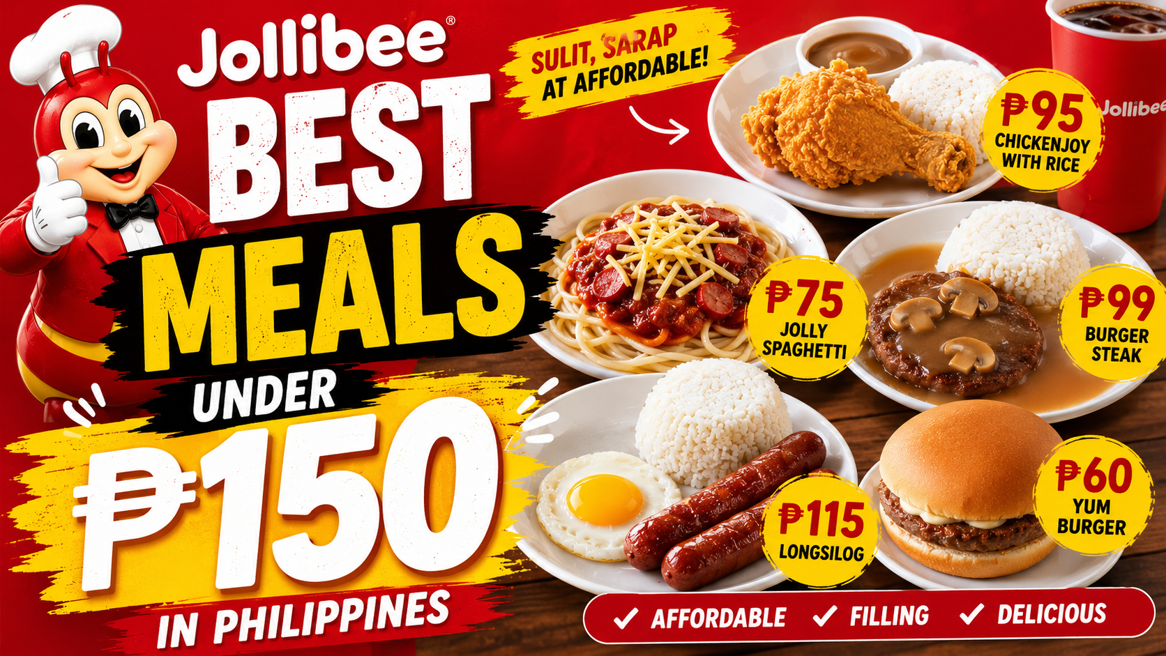 Best Jollibee Meals Under ₱150 in Philippines