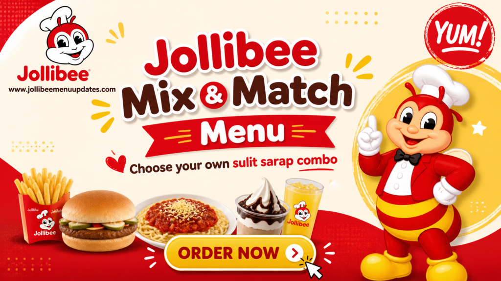 Jollibee Combo Deals & Mix and Match Menu Prices Philippines 2026 1 Jollibee Mix & Match