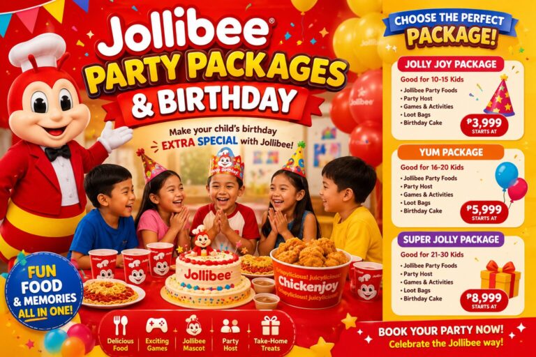 Jollibee Party Packages & Birthday Menu Prices Philippines 2026 4 Jollibee Party Packages & Birthday